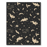 Cute Halloween Ghost Cat Washable Area Rug
