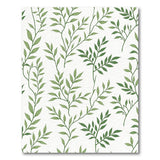 Boho Chic Lush Green Leaves Pattern Area Rug
