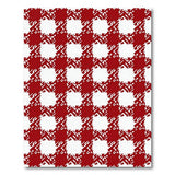 Bold Red White Checkered Area Rug