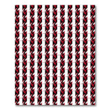 Bold Red Black Houndstooth Area Rug