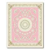 Ornate Pink Medallion Persian Rug