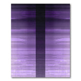 Purple Ombre Stripe Area Rug with Black Center