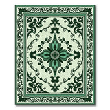 Traditional Persian Blue and Teal Ornate Teal Persian Floral Area Rug