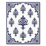 Traditional Persian Navy Blue Persian Floral Motif Area Rug