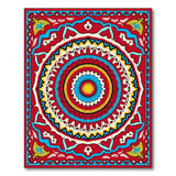 Vibrant Multi-Color Persian Mandala Medallion Rug