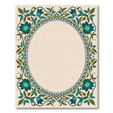 Traditional Persian Elegant Teal Floral Border Area Rug