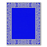Navy Blue Ornate Persian Border Traditional Persian Rug
