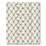 Black Bow Lattice Area Rug