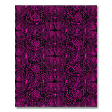 Bold Pink Lightning Swirl Area Rug