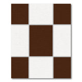 Brown Framed Grid Modern Area Rug