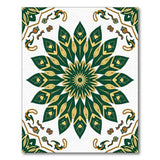 Emerald Peacock Mandala Persian Rug