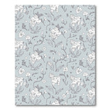 Whimsical Floral Pups Line Art Area Rug