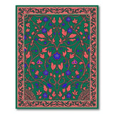 Emerald Floral Persian Area Rug