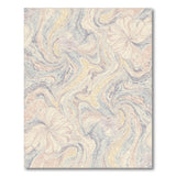Pastel Floral Marble Swirl Area Rug