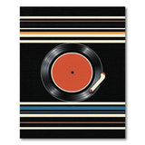 Vinyl Record Stripe Area Rug