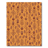 Orange Boho Abstract Floral Area Rug