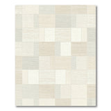 Textured Neutral Patchwork Area Rug