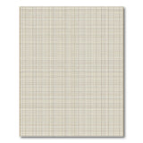 Beige Neutral Grid Geometric Area Rug