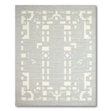 Grey Grey Geometric Modern Area Rug