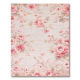 Pink Floral Vintage Blush Peony Floral Vintage Area Rug