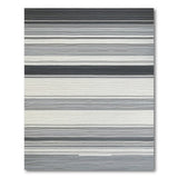 Black White Horizontal Striped Black and White Area Rug