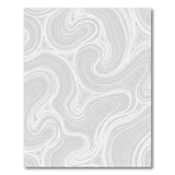 Grey Grey Abstract Swirl Area Rug