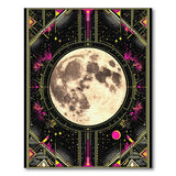 Celestial Full Moon Geometric Area Rug
