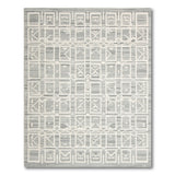 Grey Modern Grey Geometric Lattice Area Rug