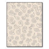 Beige Abstract Swirl Abstract Area Rug