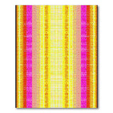 Vibrant Multi-Color Grid Stripe Area Rug