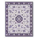 Purple Floral Medallion Floral Vintage Area Rug