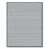 Intricate Grey Script Area Rug