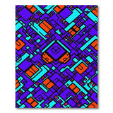 Multi-color and Patterns Vibrant Multi-Color Geometric Modern Area Rug
