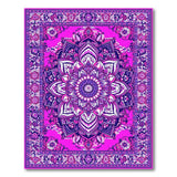 Vibrant Purple Mandala Persian Rug