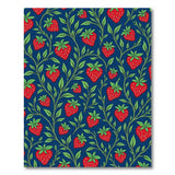 Strawberry Vine Fruit Pattern Area Rug