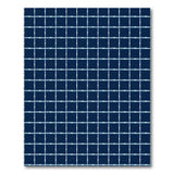 Blue and Teal Navy Blue Geometric Grid Area Rug