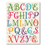 Whimsical Multi-Color ABC Alphabet Kids Rug