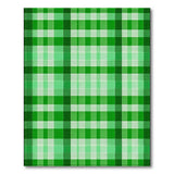 Vibrant Green Plaid Area Rug
