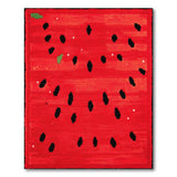 Red Watermelon Slice Area Rug