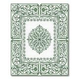 Intricate Green Persian Medallion Rug