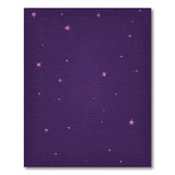 Purple Starry Night Sky Area Rug