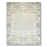 Multi-Color Geometric Dots Frame Area Rug