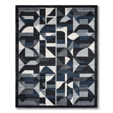 Geometric Grey Modern Area Rug
