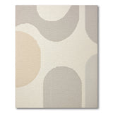 Neutral Abstract Overlapping Ovals Area Rug