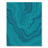 Swirl Teal Swirl Abstract Area Rug