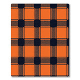 Orange Orange Black Buffalo Plaid Area Rug