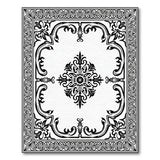 Medallion Black and White Ornate Black White Persian Medallion Rug