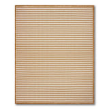 Tan Cream Woven Geometric Area Rug