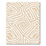 Beige Maze Geometric Area Rug