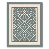 Geometric Modern Grey Geometric Lattice Area Rug